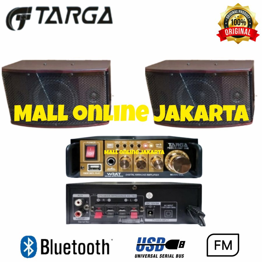 Paket karaoke Targa audio sound system rumahan usb bluetooth fm