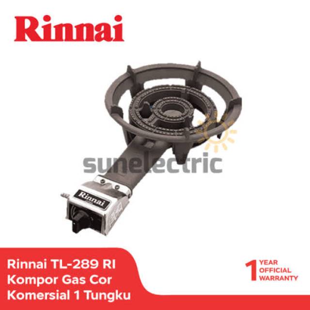 KOMPOR 100 MATA RINNAI TL 289 RI TL289RI SNI GAS 1 SATU TUNGKU BODY BESI API BESAR HIGH PRESSURE