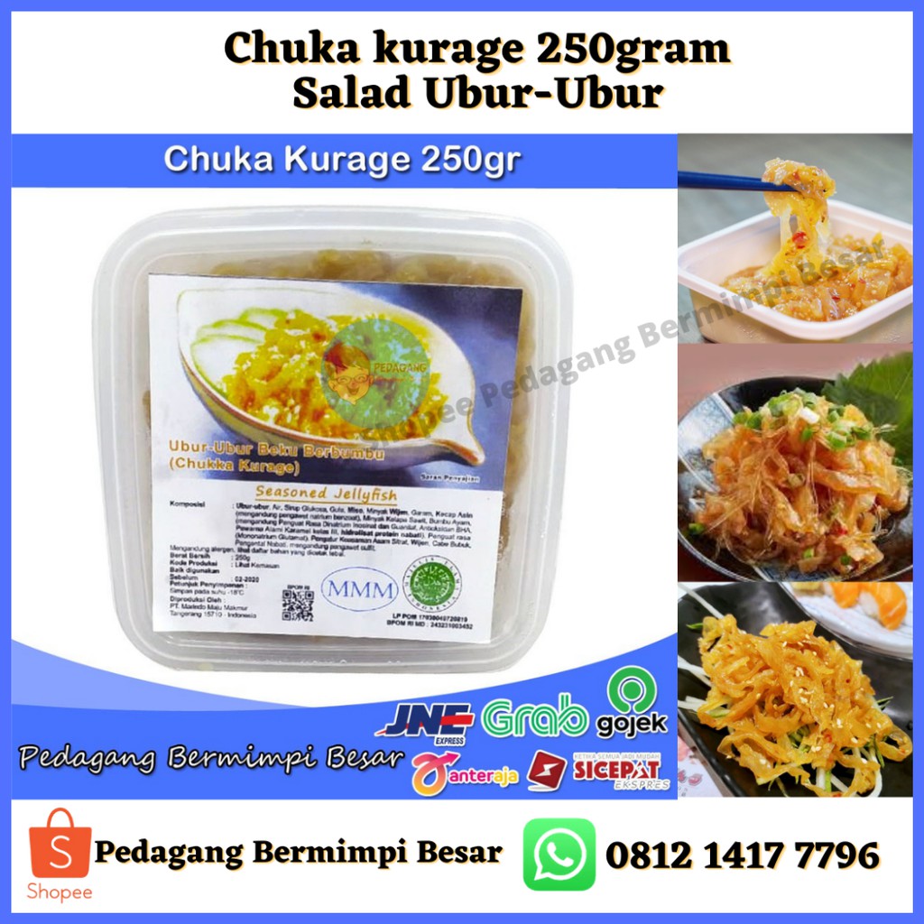 Chuka Kurage Share Size 250gr | Salad Ubur-Ubur | Salad Jellyfish