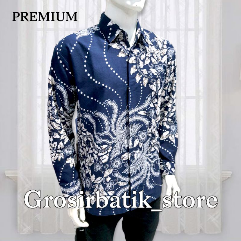 BAJU BATIK COUPLE AYAH DAN ANAK lengan panjang premium katun furing executive