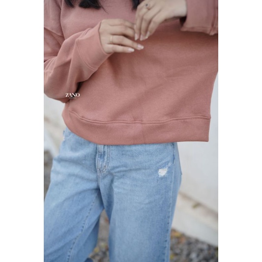 ZANO BASICS Sweater Crop Wisly-4