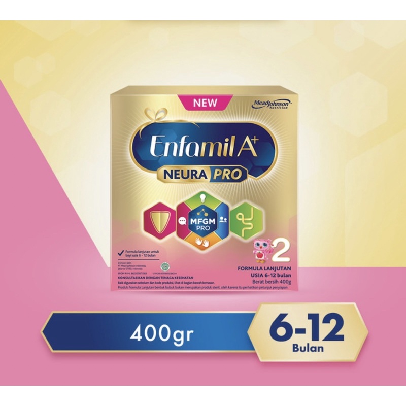 Enfamil A+ 2 400 gram ( susu nutrisi lengkap usia 6-12 bulan )