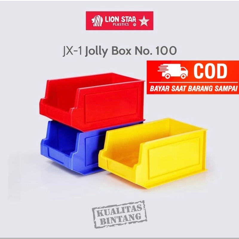JX-1 Jolly Box Susun Lionstar Box Susun Kecil Serbaguna Box Perkakas