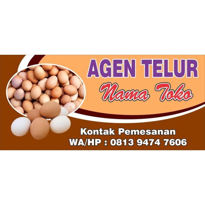 Spanduk / Banner Agen Telur