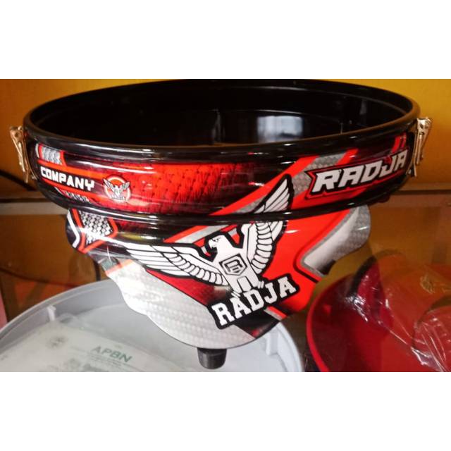 Tebok sangkar lovebird pvc decal radja