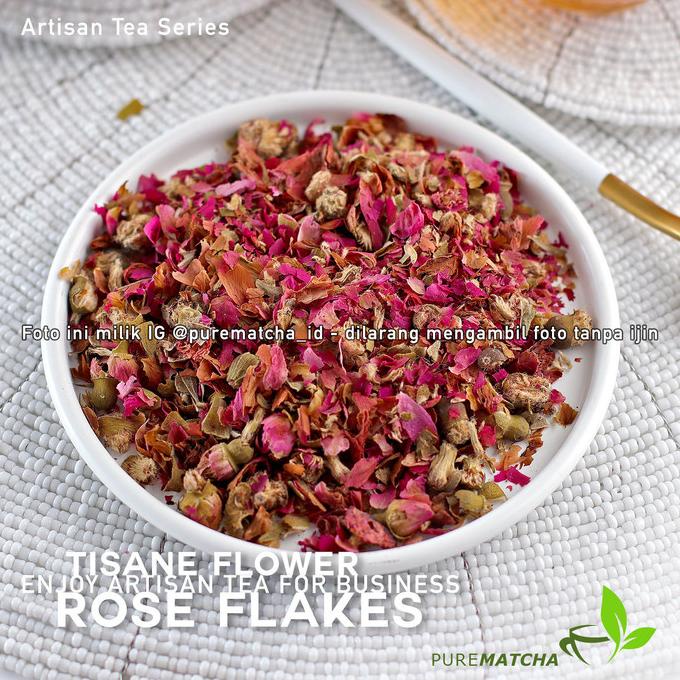 

[ COD ] Artisan Tea Cafe - Rose FLAKES 50gr Mawar Kering Hancur Dried Rosebud EKSLUSIF Kode 1207