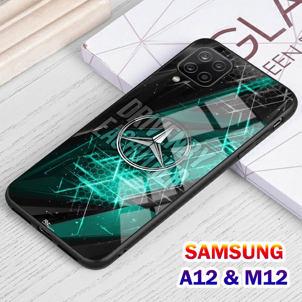 Softcase Glass Kaca SAMSUNG A12 , M12 - Casing HP SAMSUNG A12 , M12 [ S41 ].
