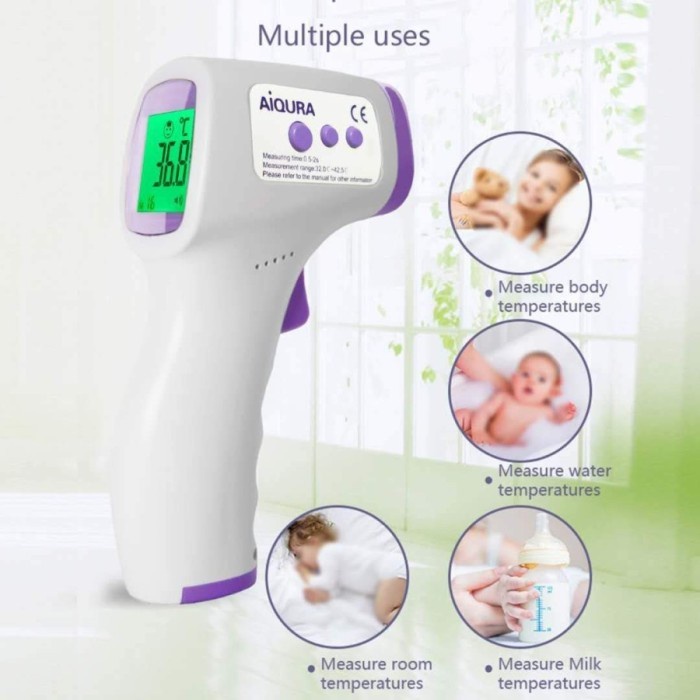 AIQURA thermometer gun Non Contact Digital Suhu Badan Tubuh