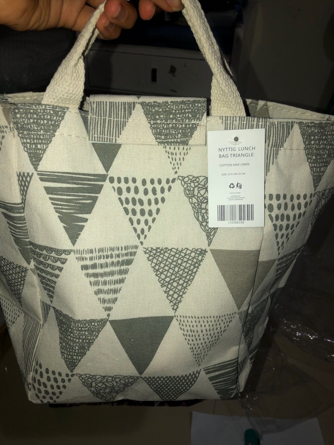 Jysk Tas Tempat Makan Nyttig Lunch Bag Triangle 19x25x19cm