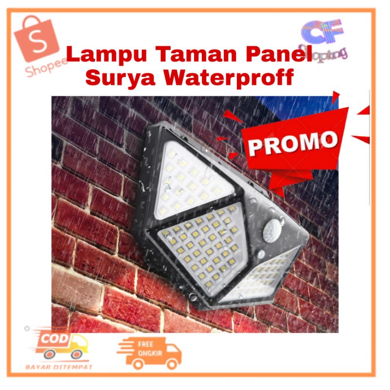 Lampu Taman Solar Tenaga Panel Surya Outdoor Dengan Sensor Gerak 100 LED TaffLED