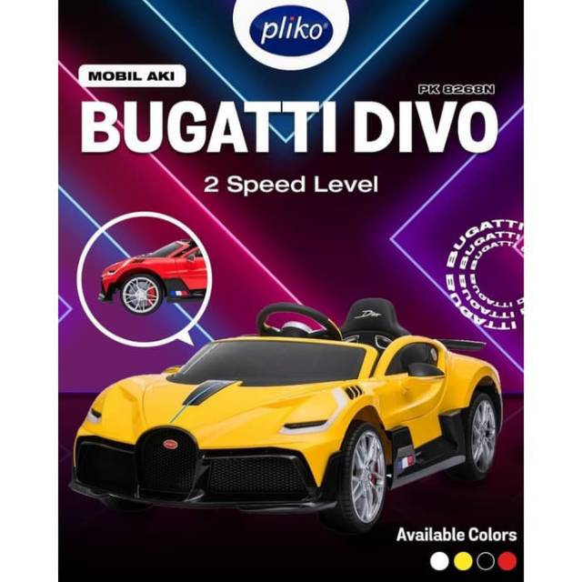 MOBIL AKI PLIKO 8268 BUGATTI DIVO LICENSE COCOK BUAT KADO(GOSENT/JNE/INDAH CARGO)