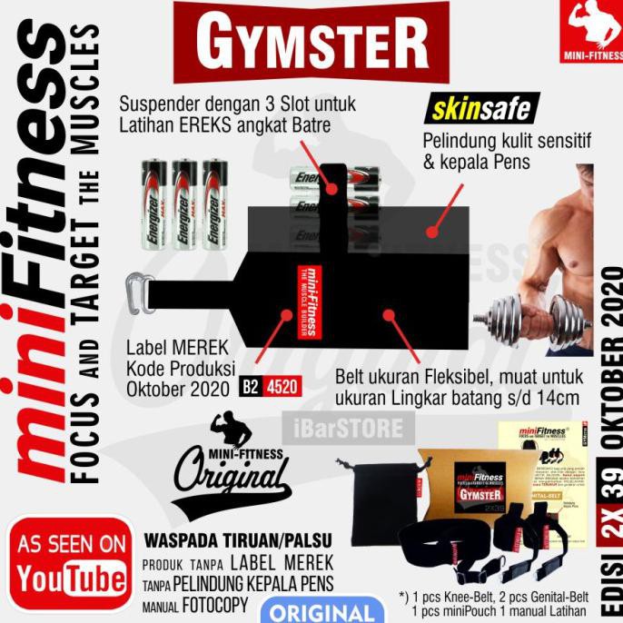 Deker Fitnes Minifitnes Original Minifitness Alat Fitness Genital Pria