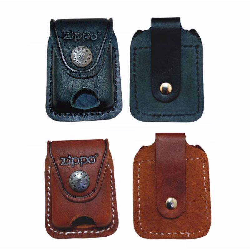 Sarung Dompet Korek Zippo Ekslusif  logo zippo Tempat kotak penyimpanan zippo