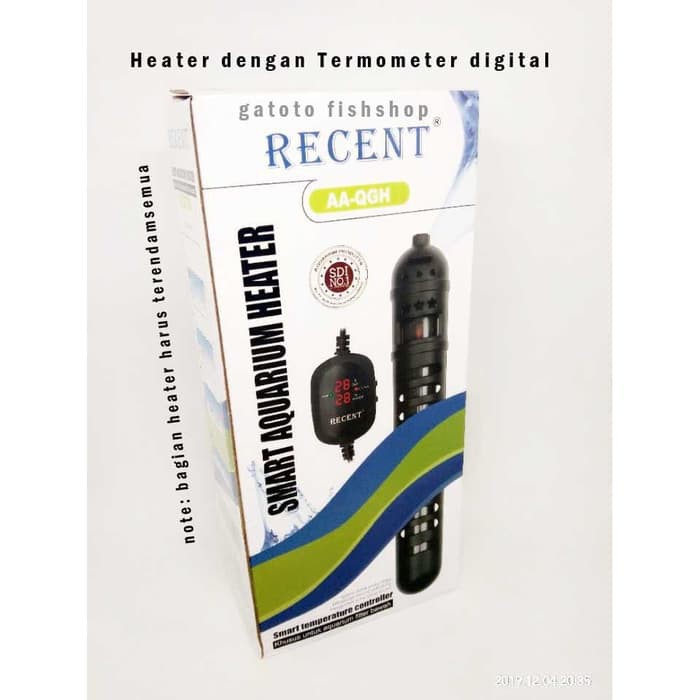 Heater Smart Aquarium AA-QGH 100 watt Remote Pengontrol Suhu