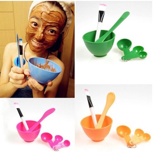 StarHome Mangkok Masker Set - Alat Make Up Komsetik 4 in 1 - Mask Bowl Korea