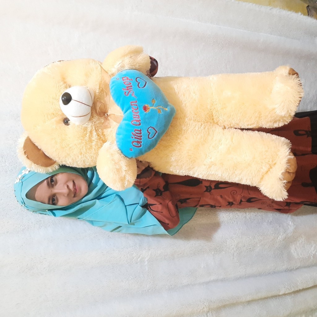 Boneka Teddy bear jumbo gratis ukir nama atau photo