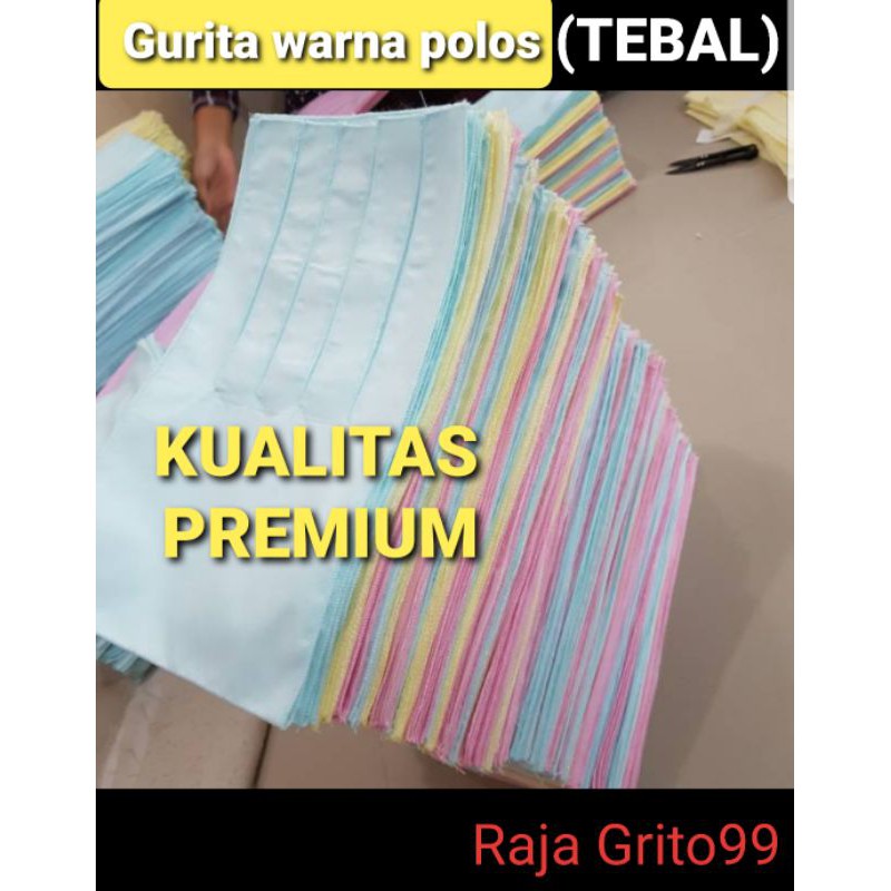 Gurita bayi Premium warna polos Tebal isi 1 Lusin / grito ikat bayi / grita tali bayi warna bahan tebal - Grosir 12 pcs