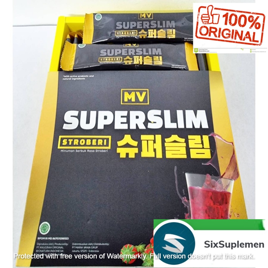 (Bonus Shaker min order 5 Sachet) MV SUPERSLIM (1 sachets) 225 grams by Maria Vania