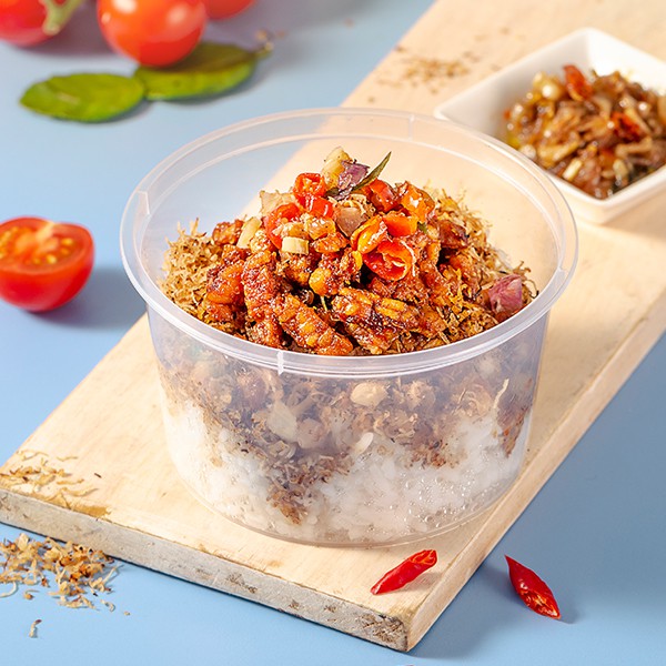 

Kopitagram - Nasi Aduk - Tempe Orek
