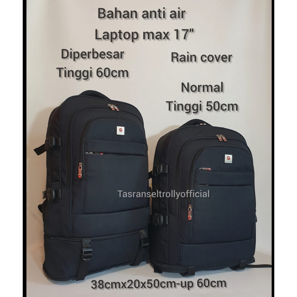 Tas Ransel Laptop Polo Interclub 19&quot; Expanding UP 60cm WATER RESISTANT