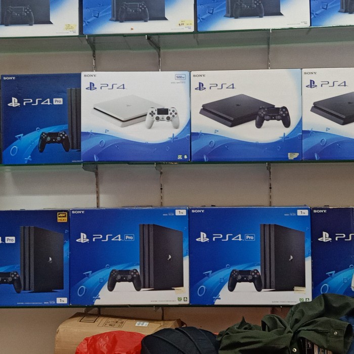 [Game/Console] Ps4 Slim 1Tb + 2 Stik Getar Ori + Full Game Terbaru