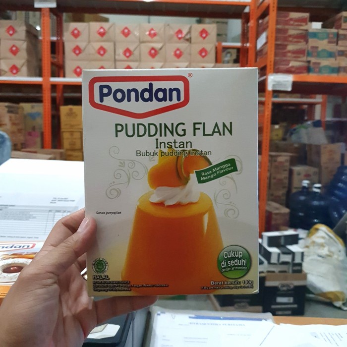 

BOX 180GR - PONDAN PUDDING FLAN INSTAN MANGGA / BOX / PUDING INSTANT atayatoko