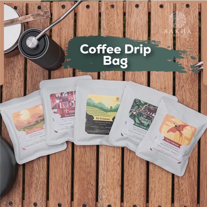 

✨COD✨ Sakha Coffee Drip Bag Arabica Kopi Instan Siap Seduh 5 Dan 10 Pcs - 10 Pak