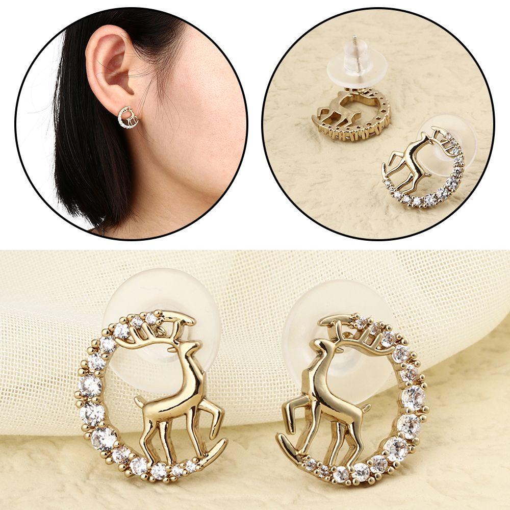 Perhiasan Anting Tusuk LILY Elk Bell Rusa Xams