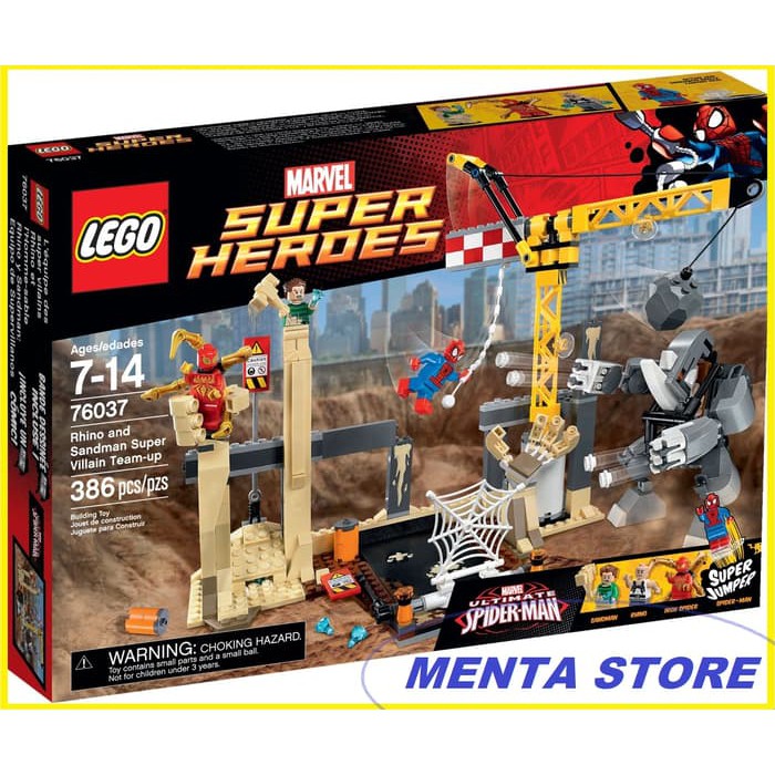 LEGO Super Heroes # 76037 Rhino and Sandman Super Villain Team-up New