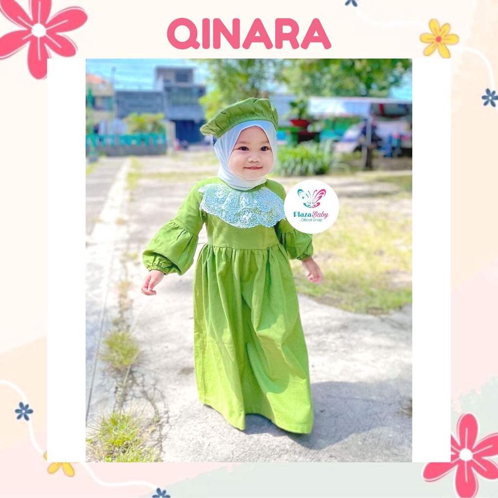 Plazababyku MX QINARA GAMIS ANAK BAYI PEREMPUAN LONG DRESS ANAK PEREMPUAN