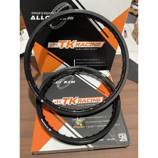 Velg TK Racing 18-21 Klx 150 CRF 150L Yamaha Wr155 Trail pelek TK Racing 18/21 36H Original