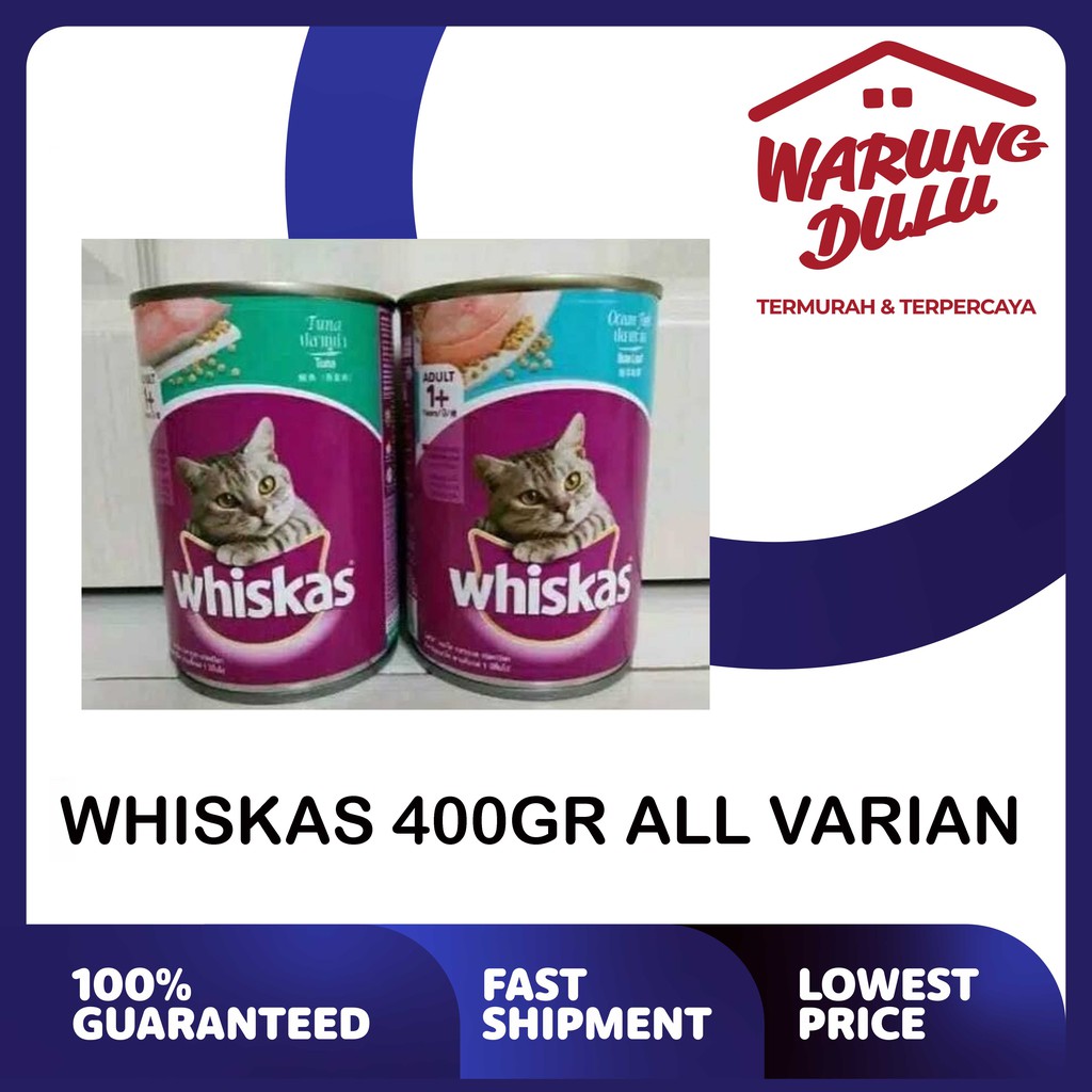 WHISKAS KALENG 400GR ALL VARIAN (GRAB/GOSEND)