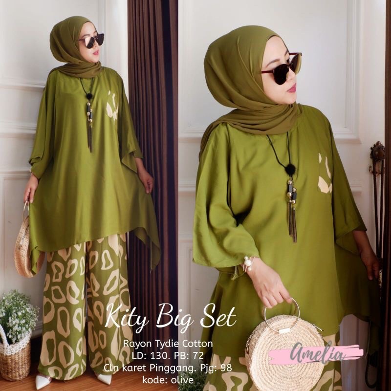 SETELAN JUMBO XXL LD 130 RENATA TIE DYE/ ONE SET BIG SIZE BUSUI FRIENDLY/ DAILY SET RAYON MOTIF/PIYAMA KATUN PREMIUM-2