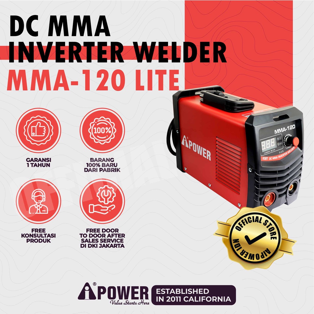 AIPOWER DC MMA INVERTER WELDER MMA-120 LITE