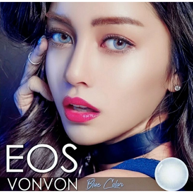 SOFTLENS EOS VONVON BLUE BIRU NORMAL MINUS made in KOREA