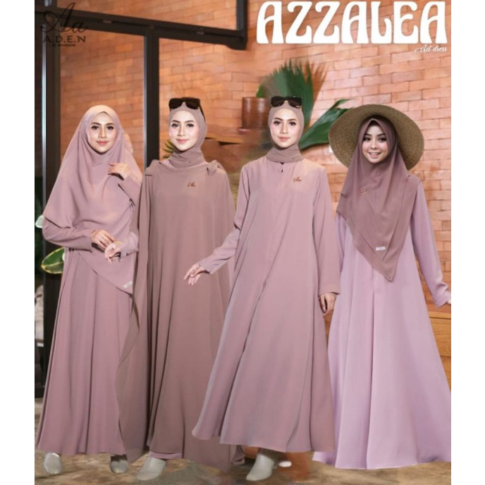 Azzalea aden hijab gamis abaya simpel simple mewah gamis murah berkualitas
