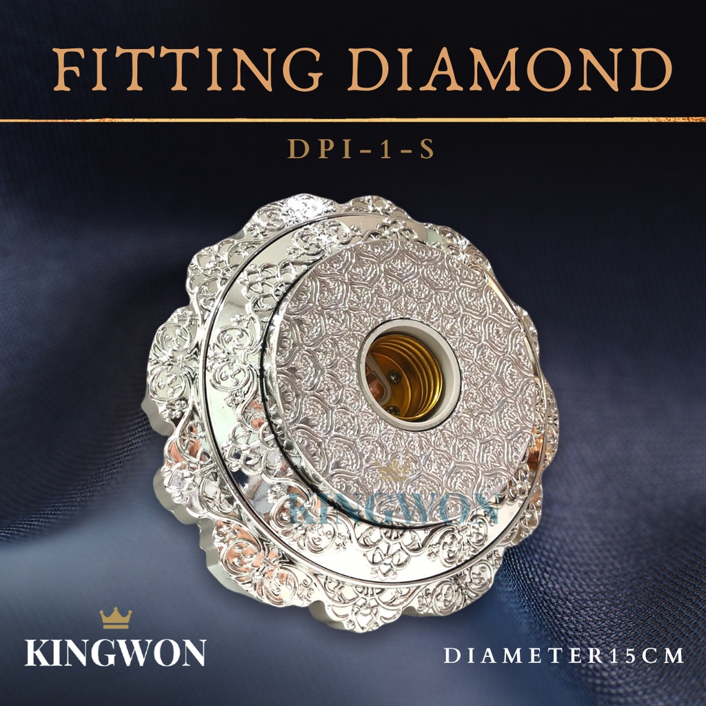 FITTING LAMPU PLAFON HIAS DIAMOND DPI 1 S KINGWON E27