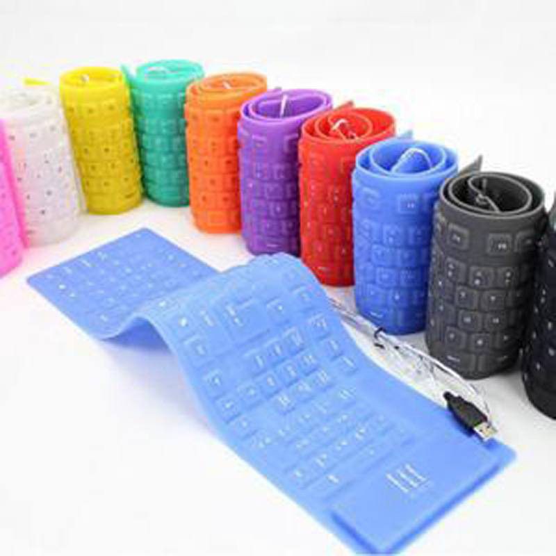 Keyboard USB Gulung / Keyboard lipat / keyboard Flexible Mini Anti Air