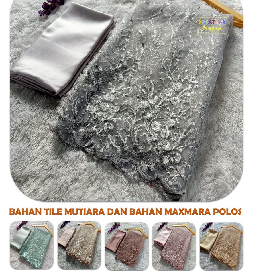 MALL Kain tile brukat kain brukat meteran bahan brukat meteran tile mutiara kain tile mutiara brokat