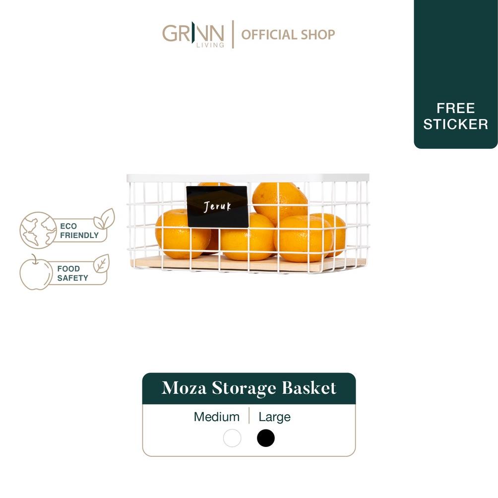 GRINN LIVING MOZA STORAGE BOX / KERANJANG / BASKET ORGANIZER / PENYIMPANAN SERBAGUNA UNTUK MAKANAN /