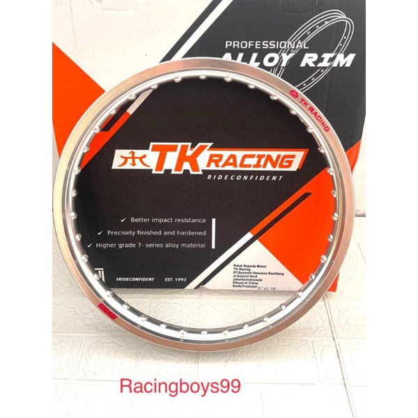 Velg Ring 17 TK Racing lebar 140 Silver Velg almunium 140 Ring 17 TK Racing