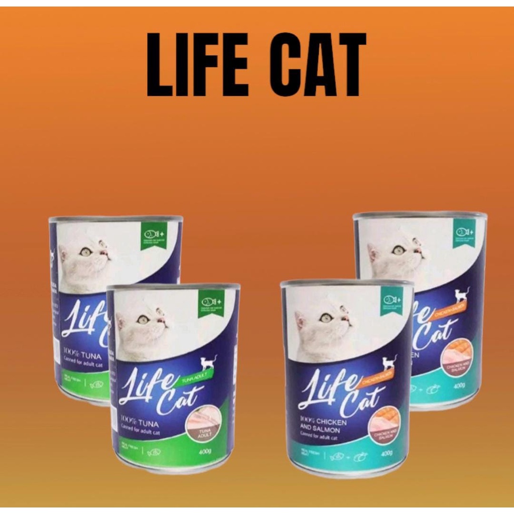 LIFE CAT MAKANAN KUCING BASAH KALENG/WET FOOD KITTEN/ADULT 400gr