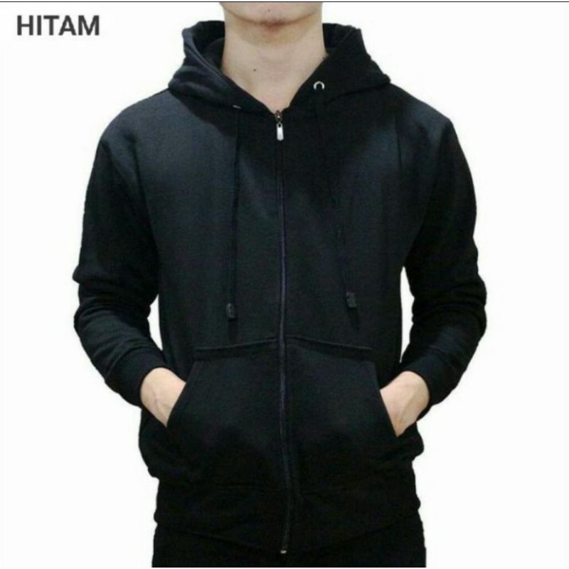 Sweater Hoodie Polos Pria Wanita Bahan Fleece Tebal Premium Quality Size M-XL