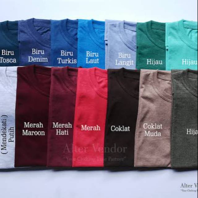 Kaos Polos Bahan Sejuk Salju Twotone Kualitas Premium Punya Harga Spesial Shopee Indonesia