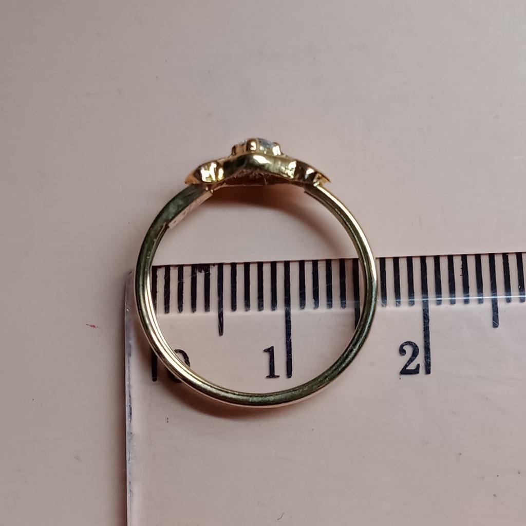 Cincin Emas 17K - 0.95 gr Kadar 750 - 51