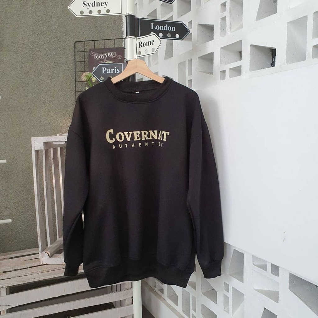 Convernat XXL Sweater Atasan Pria Wanita Gaya Kekinian Bahan Fleece