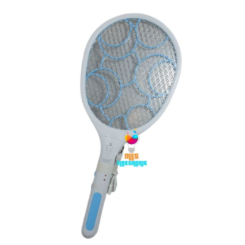 Raket Nyamuk Luby L-3826A Rechargeable + Lampu LED