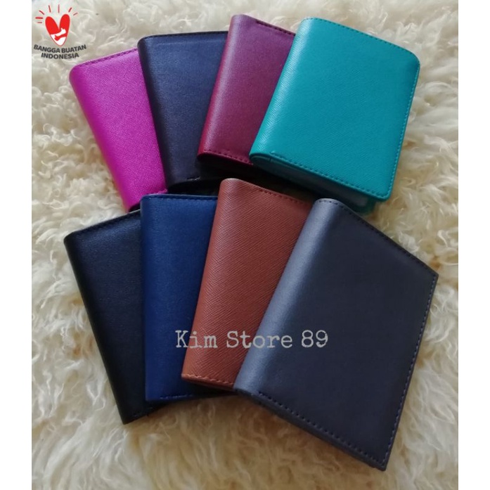 Dompet Kartu Card Holder 18 in 1 Card Holder + slot uang kulit sintetis dompet kartu kredit - Polos