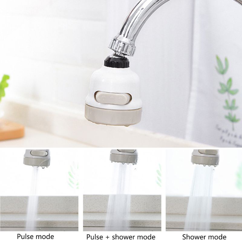 Gro Adapter Keran Air 3 Mode Bisa Berputar 360 Derajat Untuk Dapur