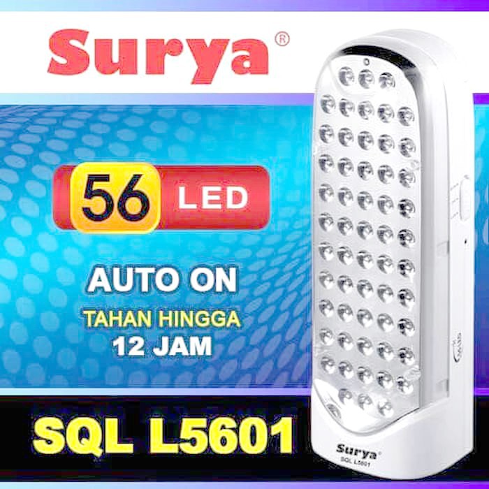 Surya Lampu Emergency SQL L5601 Light LED 56 SMD